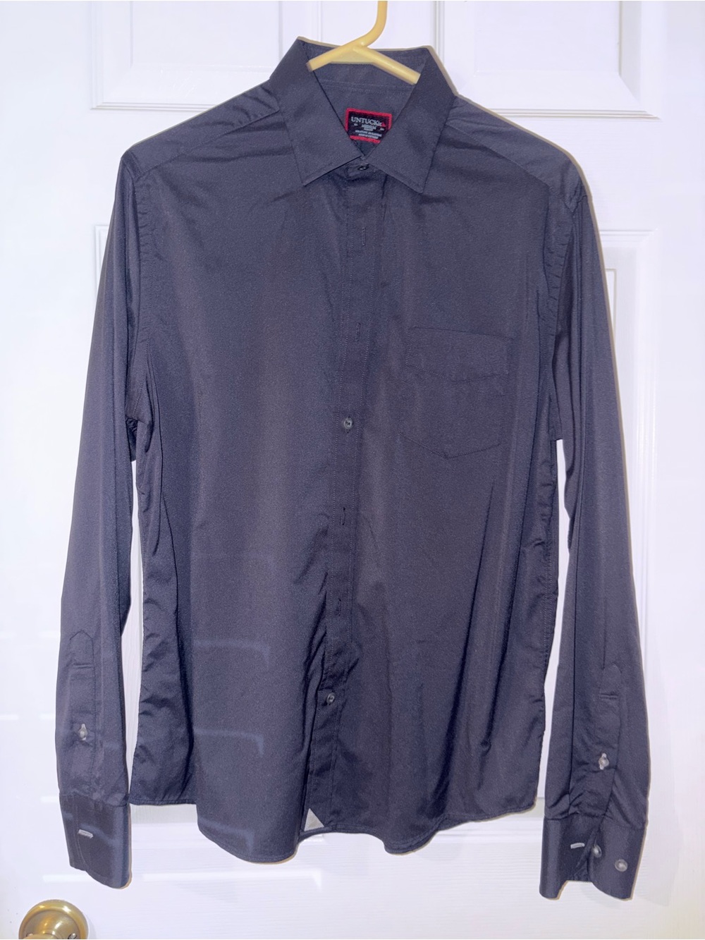 UNTUCKit Men’s Long-Sleeve Dress Shirt - Black